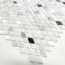 Mosaico de mármol diamante para suelo y pared modelo Massao