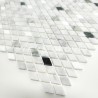 Marble mosaic diamond tiles for floor and wall model Massao