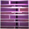 Mirrored wall tiles for kitchen and bathroom Model Tilburg Violet