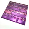 Mirrored wall tiles for kitchen and bathroom Model Tilburg Violet