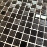 Bathroom and shower wall and floor glass tiles LORENS NOIR